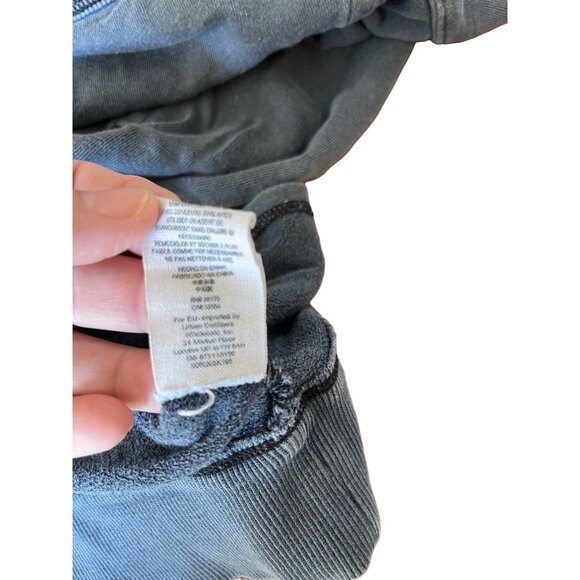 Free People Womens Top M Blue 3/4 Sleeve Asymmetrical Hem Pullover - Picture 10 of 10